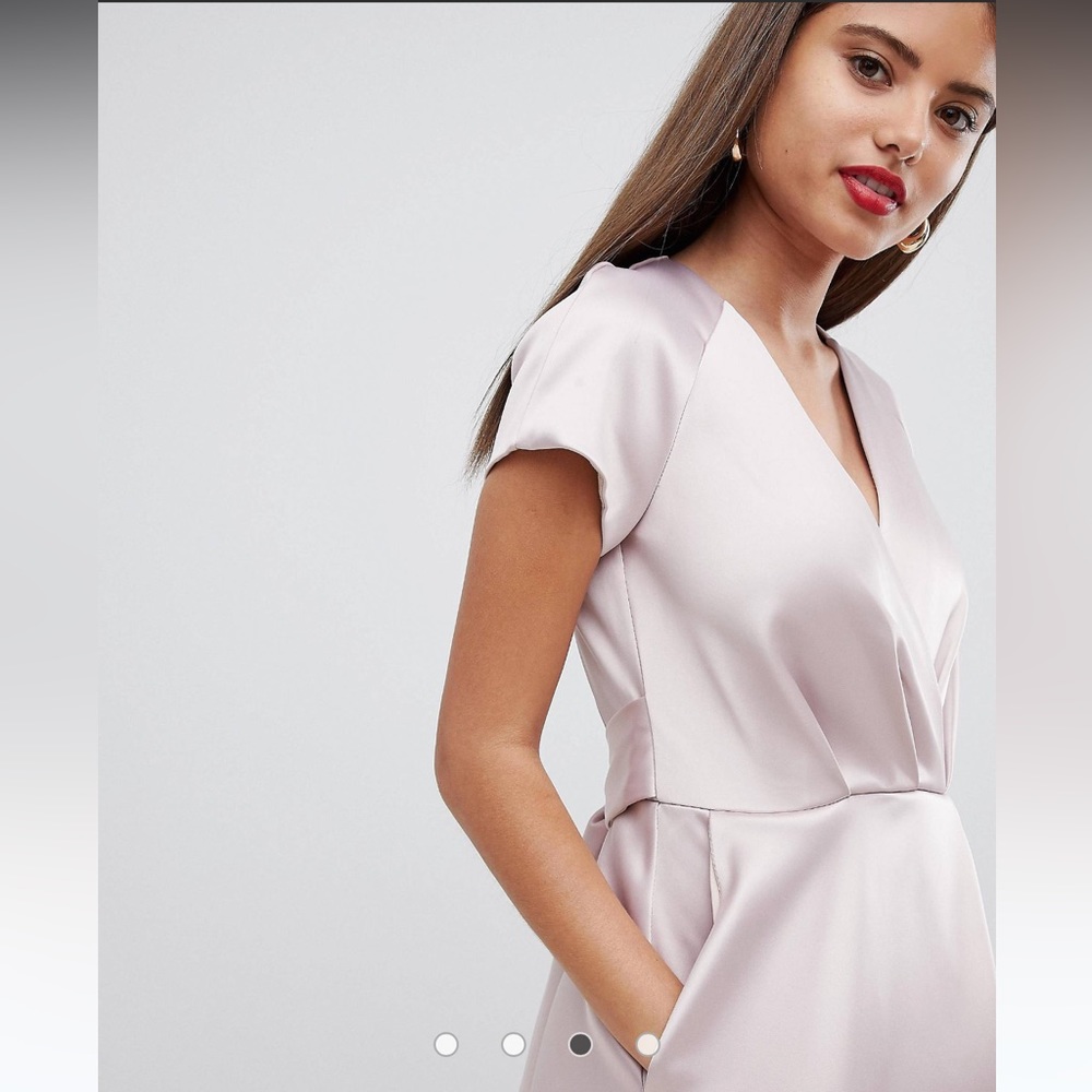 Closet London tie waist blush dress brand new - Picture 7 of 8